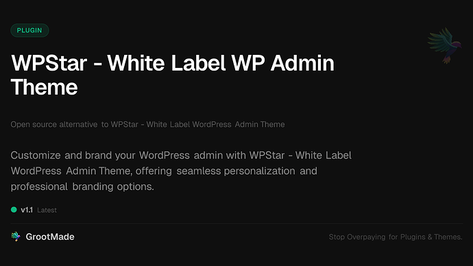 WPStar - White Label WP Modera