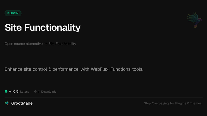 Site Functionality