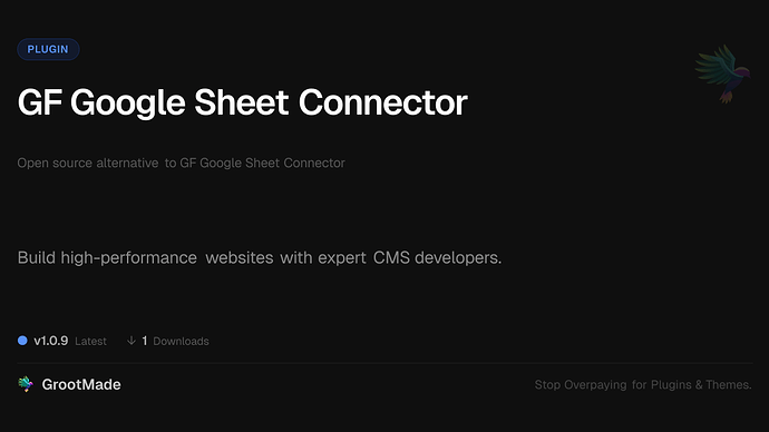 GF Google Sheet Connector