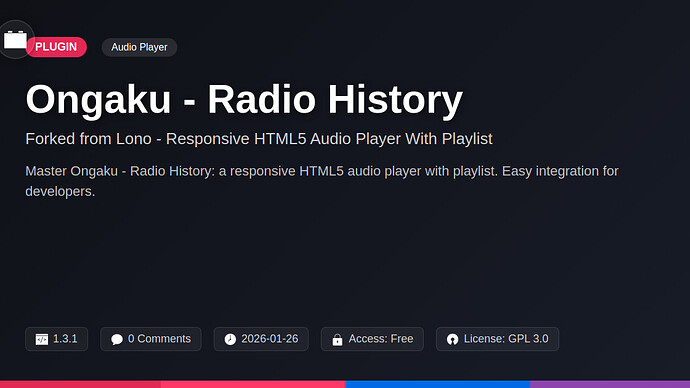 Lono - Responsive HTML5 Audio Player With Playlist