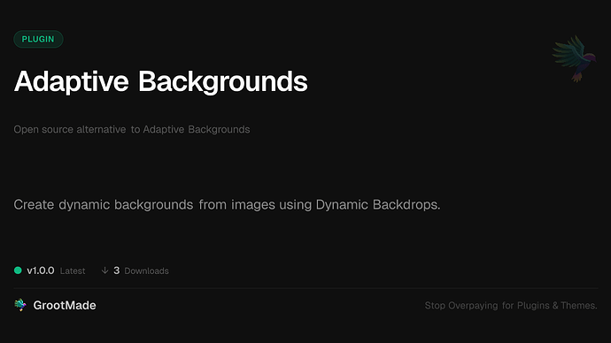 Adaptive Backgrounds