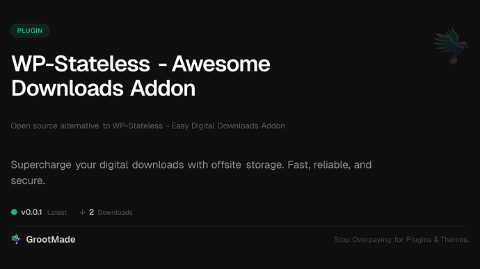 WP-Stateless - Awesome Downloads Addon