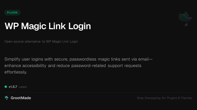 WP Magic Link Login