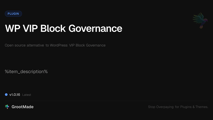 WP VIP Block Governance