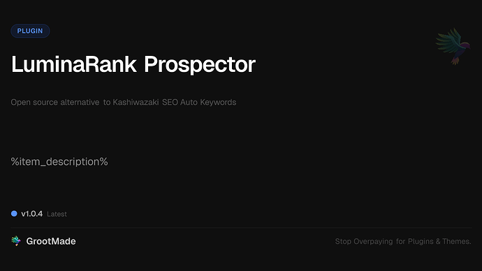 LuminaRank Prospector