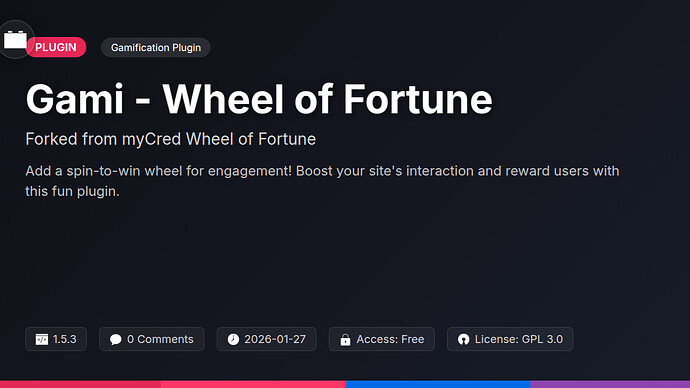 myCred Wheel of Fortune
