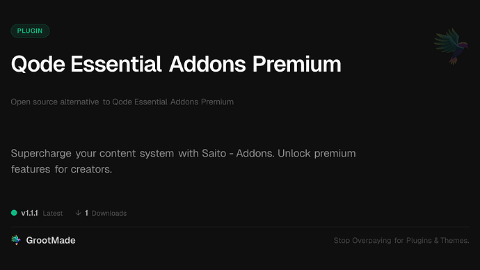 Qode Essential Addons Premium