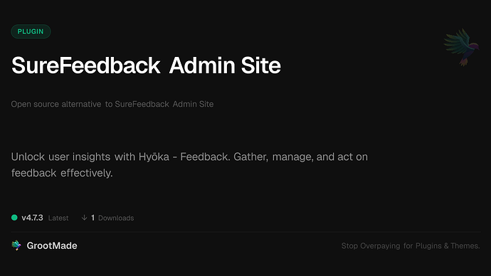 SureFeedback Admin Site