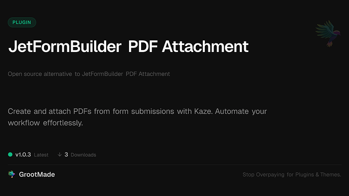 JetFormBuilder PDF Attachment