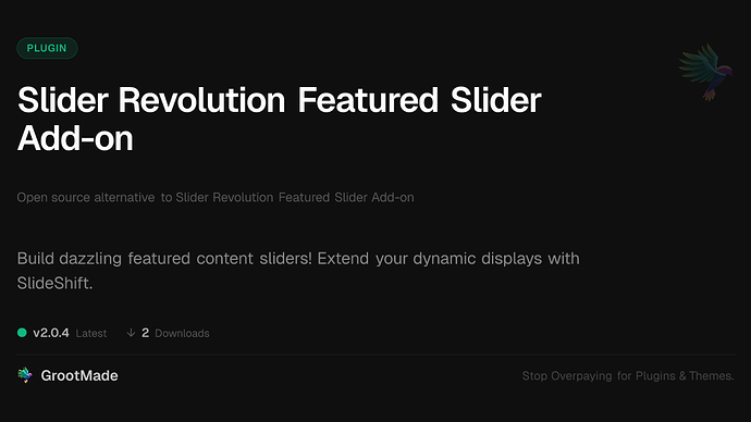 Slider Revolution Featured Slider Add-on