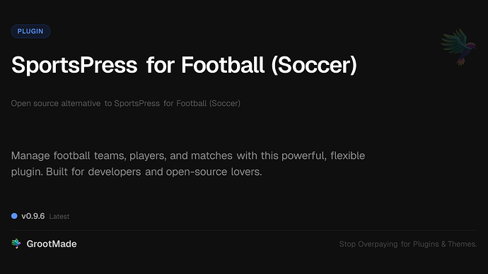 SportsPress for Football (Soccer)
