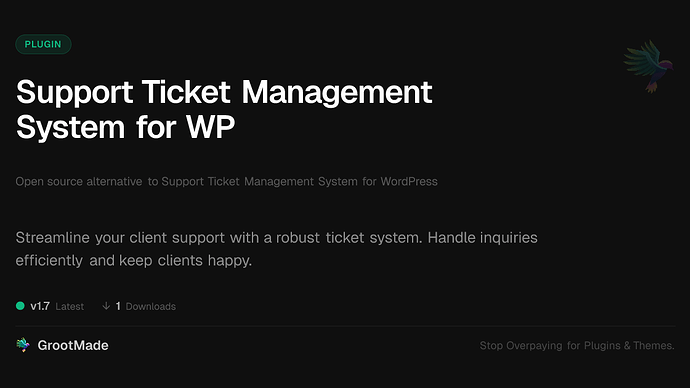 Support Ticket Management System for WP