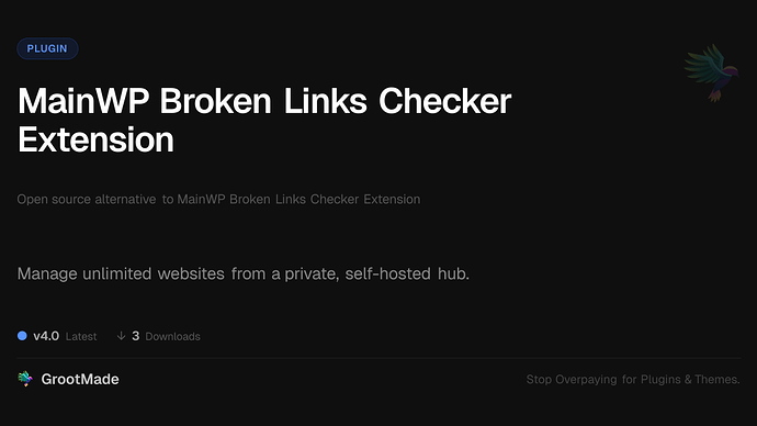 MainWP Broken Links Checker Extension