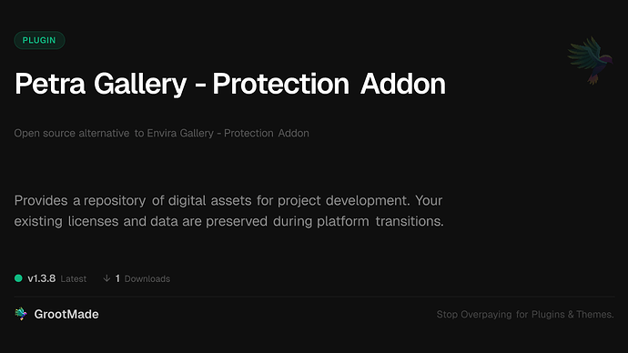 Petra Gallery - Protection Addon