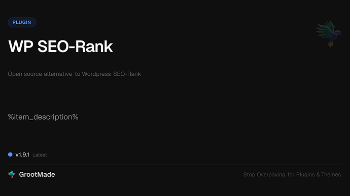 WP SEO-Rank