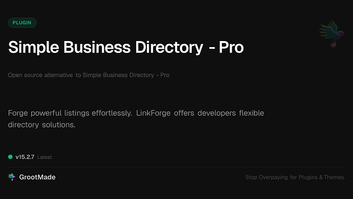 Simple Business Directory - Pro