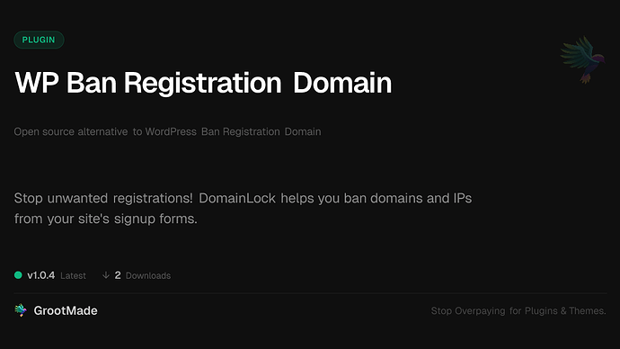 WP Ban Registration Domain