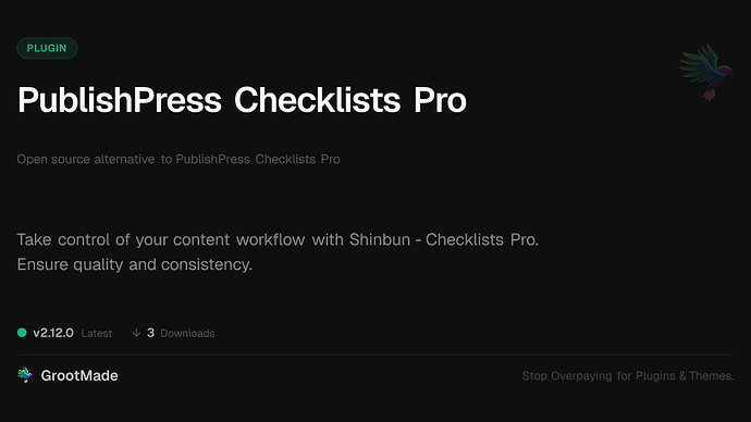 PublishPress Checklists Pro