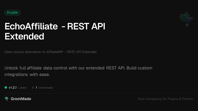 EchoAffiliate - REST API Extended