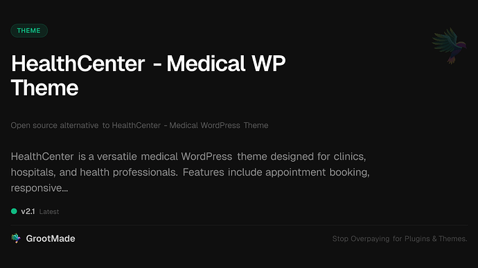 HealthCenter - Medical WP Theme