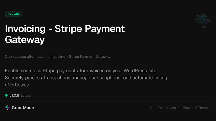 Invoicing - Stripe Payment Gateway