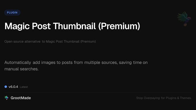 Magic Post Thumbnail (Premium)
