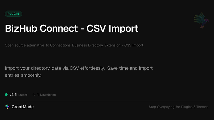 BizHub Connect - CSV Import