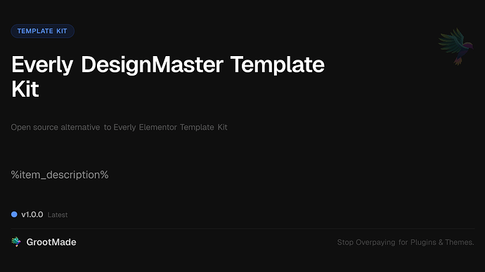 Everly DesignMaster Template Kit