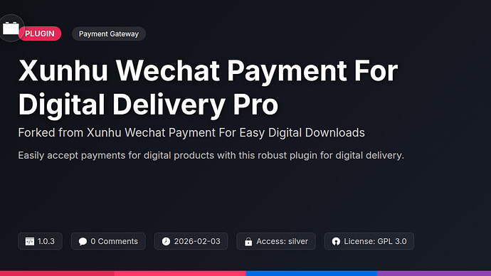 Xunhu Wechat Payment For Awesome Downloads