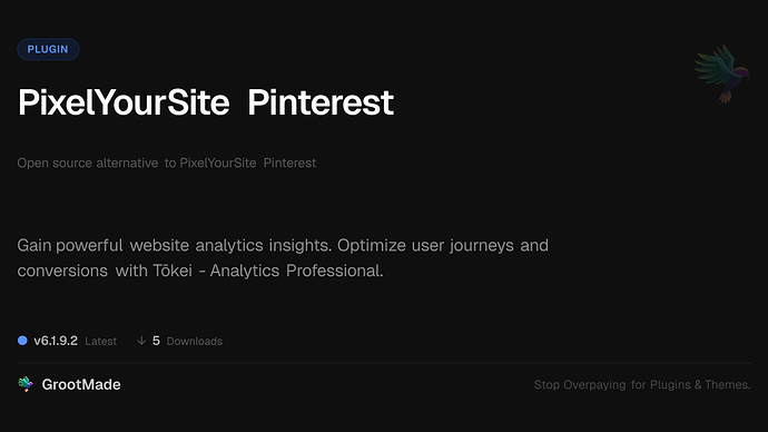 PixelYourSite Pinterest