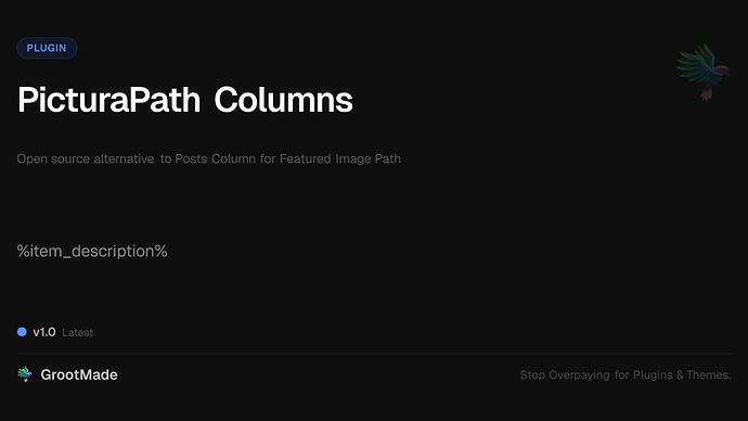 PicturaPath Columns