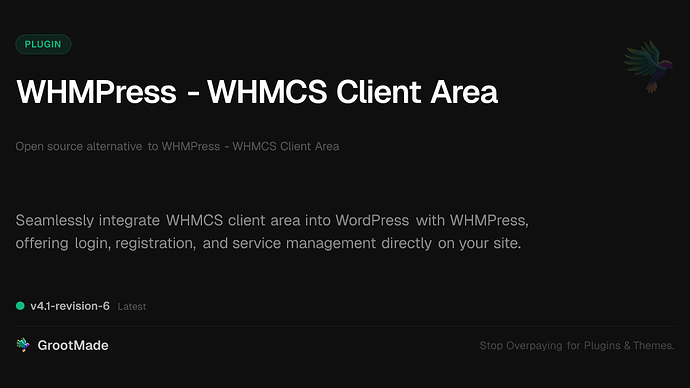WHMPress - WHMCS Client Area