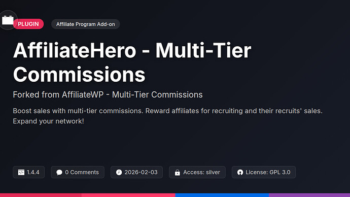 EchoAffiliate - Multi-Tier Commissions