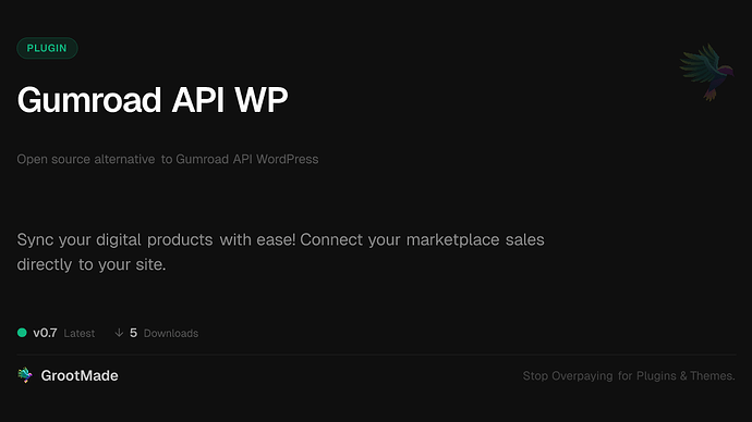 Gumroad API WP