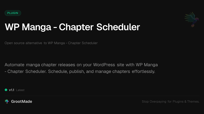 GraphicVerse - Chapter Scheduler
