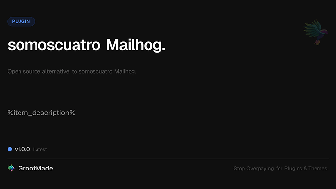 somoscuatro Mailhog.