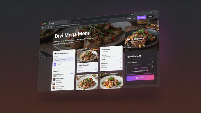 Divi Mega Menu