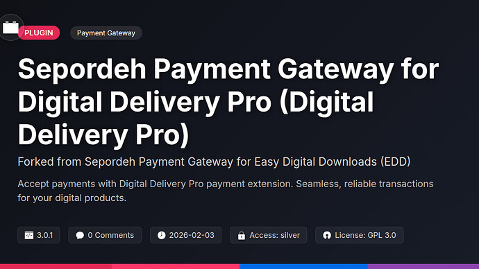 Sepordeh Payment Gateway for Awesome Downloads (DeftDock)