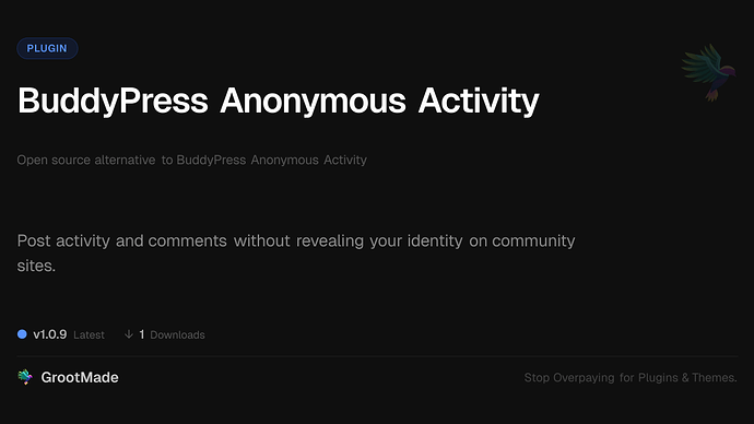 BuddyPress Anonymous Activity