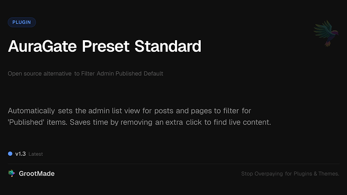 AuraGate Preset Standard