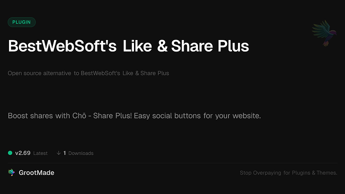 BestWebSoft's Like & Share Plus