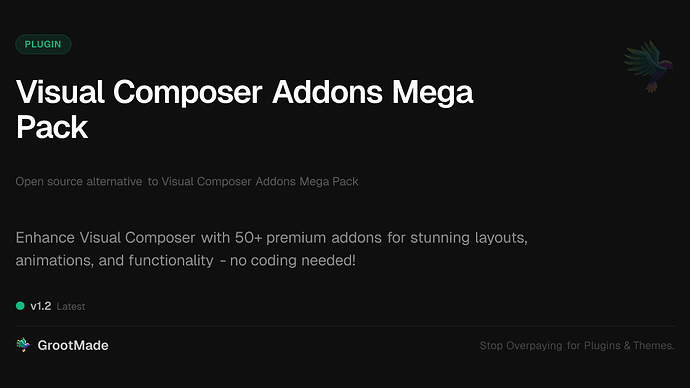 Visual Composer Addons Mega Pack
