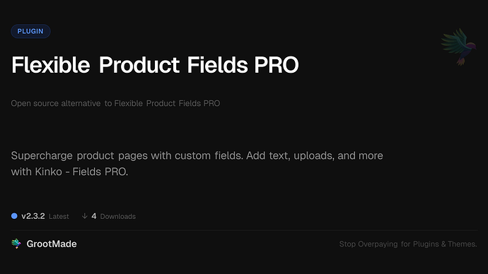 Flexible Product Fields PRO