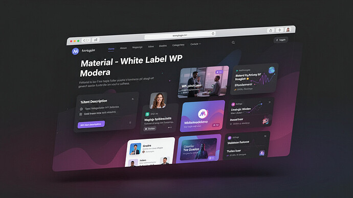 Material - White Label WP Modera
