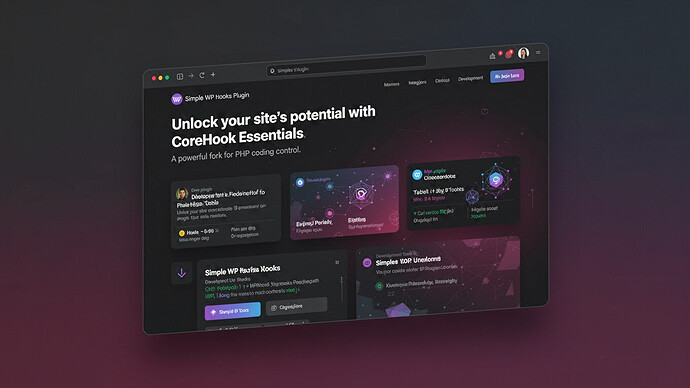 Simple WP Hooks Plugin