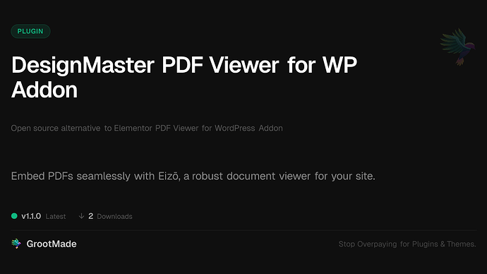 DesignMaster PDF Viewer for WP Addon