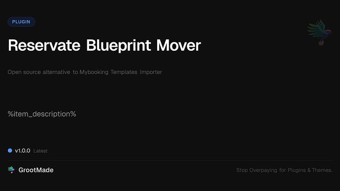 Reservate Blueprint Mover