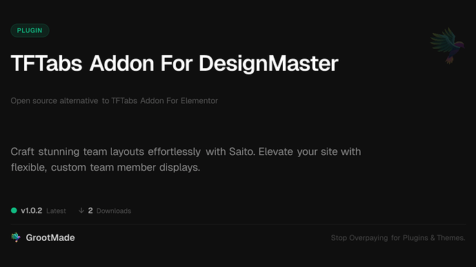 TFTabs Addon For DesignMaster