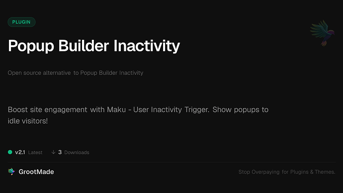Popup Builder Inactivity