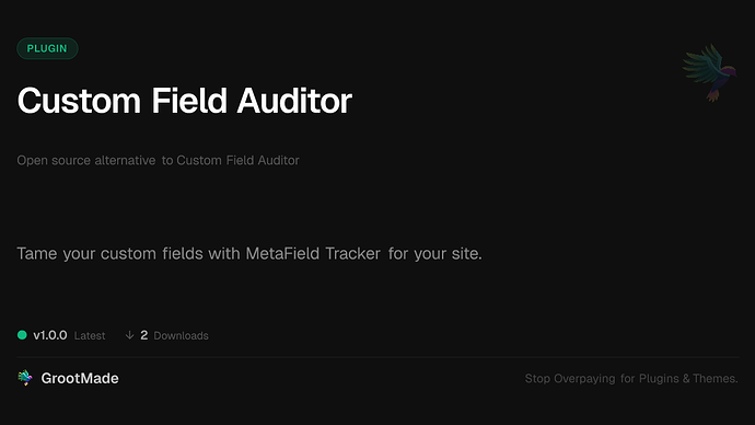 Custom Field Auditor
